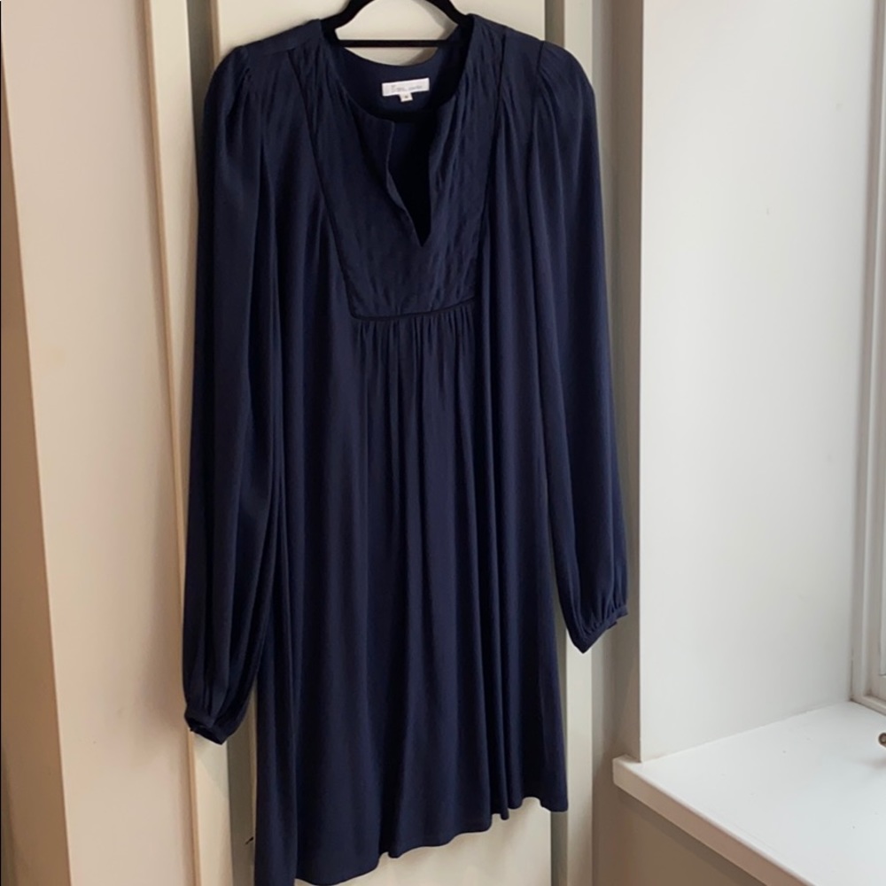 Navy dress - great for maternity wear